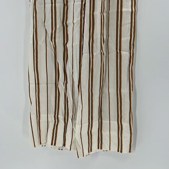 Bella Dahl Women's Pull on Linen Blend Wide Leg Pants - Tan/White - S - NWT - Picture 3 of 10